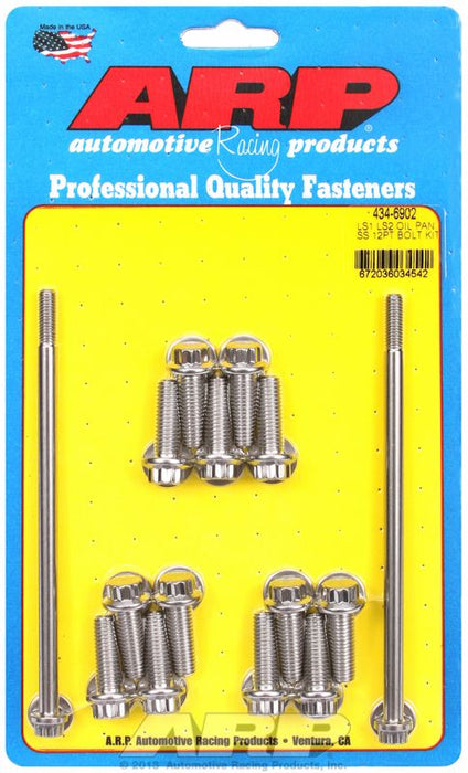 Oil Pan Bolt Kit, 12-Point S/S AR434-6902