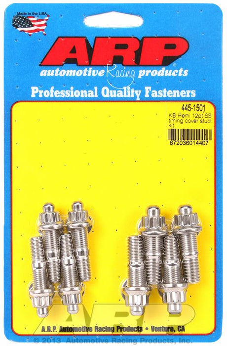 Timing Cover Stud Kit, 12-Point S/S AR445-1501