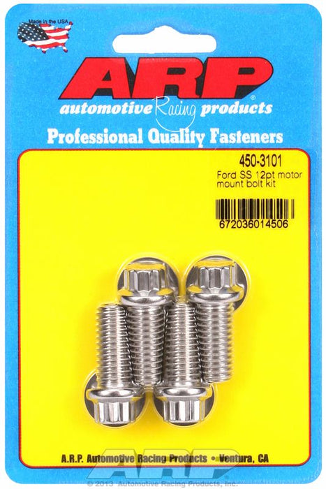 Motor Mount Bolt Kit, 12-Point Head S/S AR450-3101