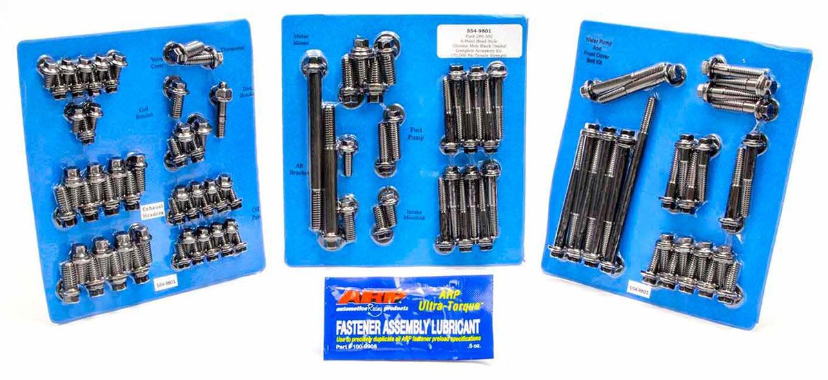 Engine Accessory Bolt Kit, Hex Head Black Oxide AR554-9801