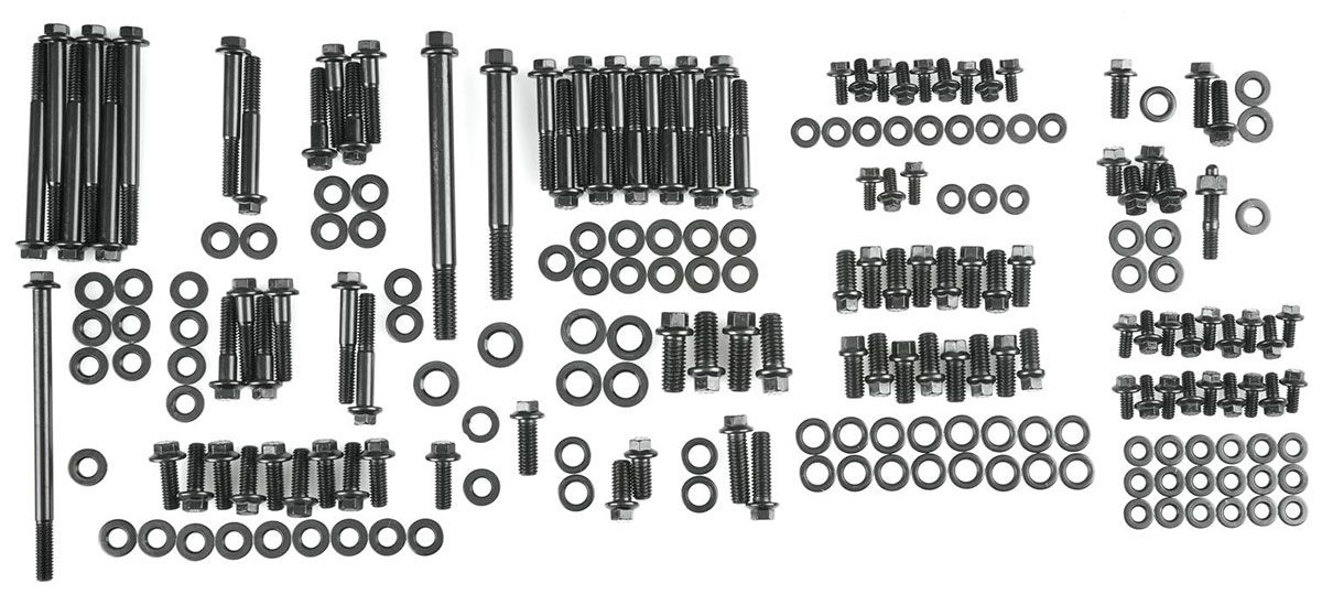 Engine Accessory Bolt Kit, Hex Head Black Oxide AR554-9801