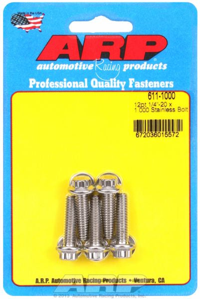 5-Pack Bolt Kit, 12-Point Head S/S AR611-1000