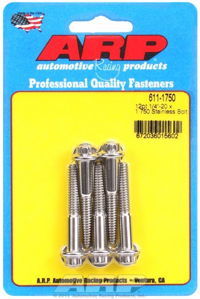 5-Pack Bolt Kit, 12-Point Head S/S AR611-1750