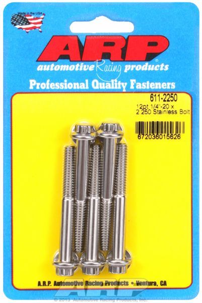 5-Pack Bolt Kit, 12-Point Head S/S AR611-2250