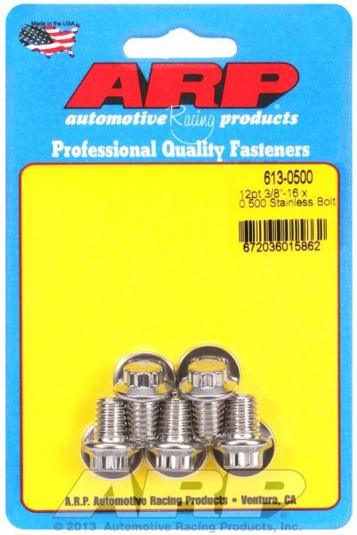 5-Pack Bolt Kit, 12-Point Head S/S AR613-0500