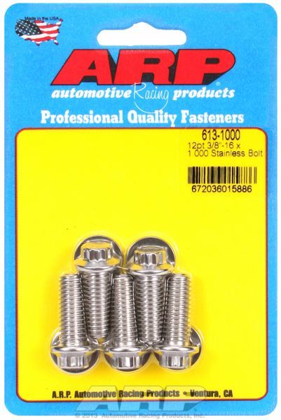 5-Pack Bolt Kit, 12-Point Head S/S AR613-1000