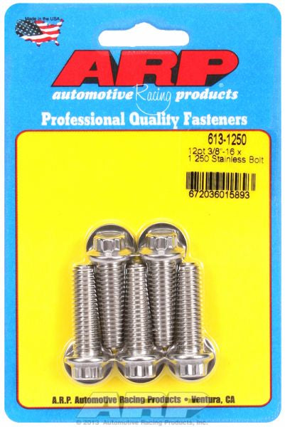 5-Pack Bolt Kit, 12-Point Head S/S AR613-1250