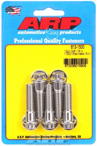 5-Pack Bolt Kit, 12-Point Head S/S AR613-1500