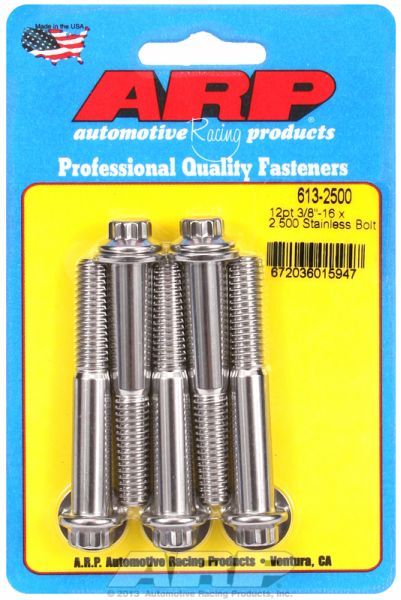 5-Pack Bolt Kit, 12-Point Head S/S AR613-2500