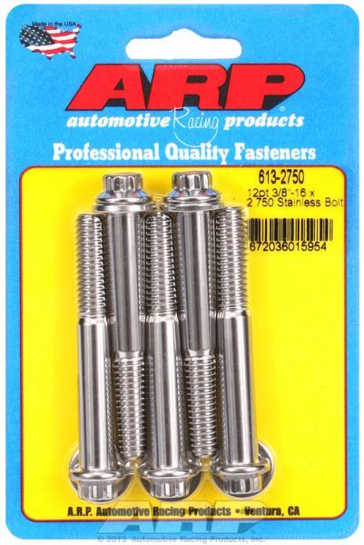 5-Pack Bolt Kit, 12-Point Head S/S AR613-2750