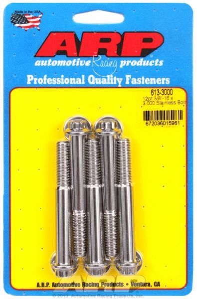 5-Pack Bolt Kit, 12-Point Head S/S AR613-3000