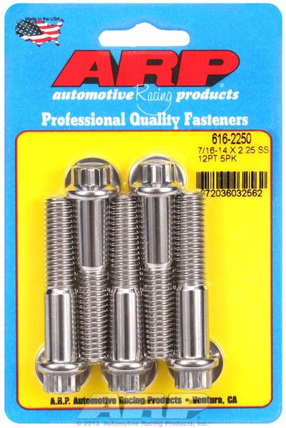 5-Pack Bolt Kit, 12-Point Head S/S AR616-2250