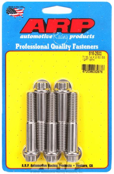 5-Pack Bolt Kit, 12-Point Head S/S AR616-2500