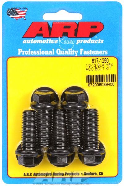 5-Pack Bolt Kit, Hex Head Black Oxide AR617-1250