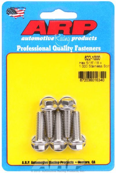 5-Pack Bolt Kit, Hex Head S/S AR622-1000