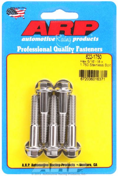 5-Pack Bolt Kit, Hex Head S/S AR622-1750