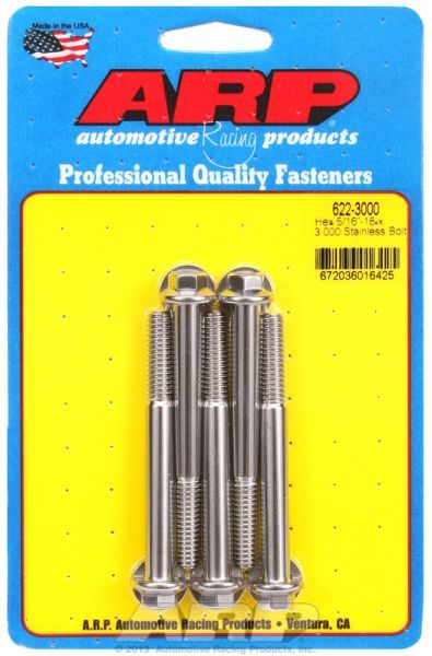 5-Pack Bolt Kit, Hex Head S/S AR622-3000