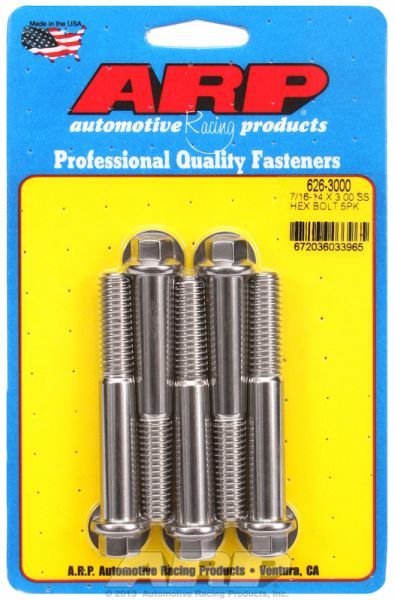 5-Pack Bolt Kit, Hex Head S/S AR626-3000