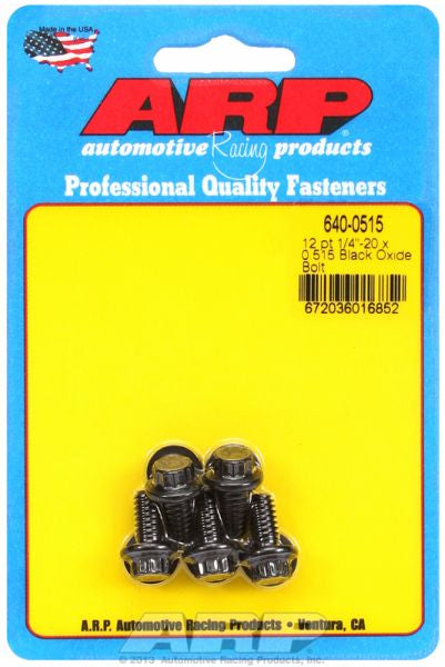 5-Pack Bolt Kit, 12-Point Head Black Oxide AR640-0515