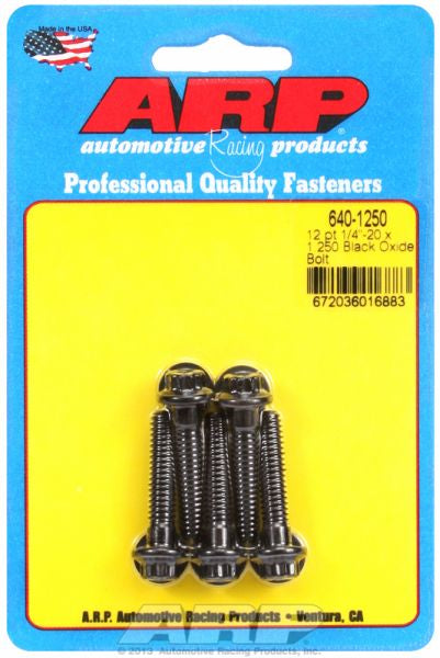 5-Pack Bolt Kit, 12-Point Head Black Oxide AR640-1250