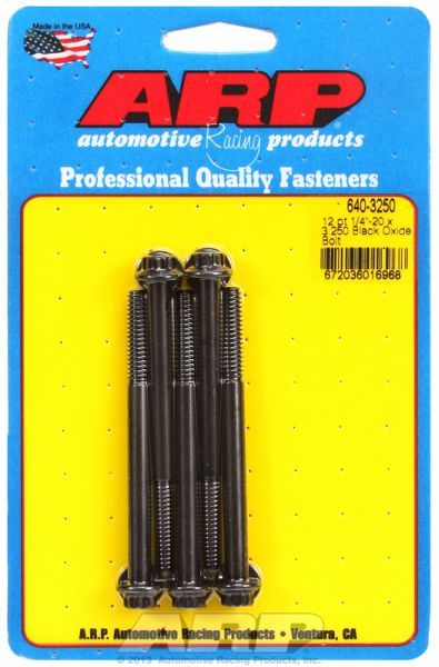 5-Pack Bolt Kit, 12-Point Head Black Oxide AR640-3250