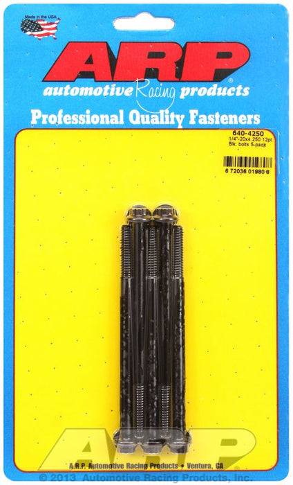 5-Pack Bolt Kit, 12-Point Head Black Oxide AR640-4250