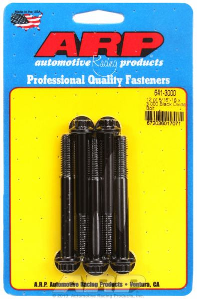 5-Pack Bolt Kit, 12-Point Head Black Oxide AR641-3000