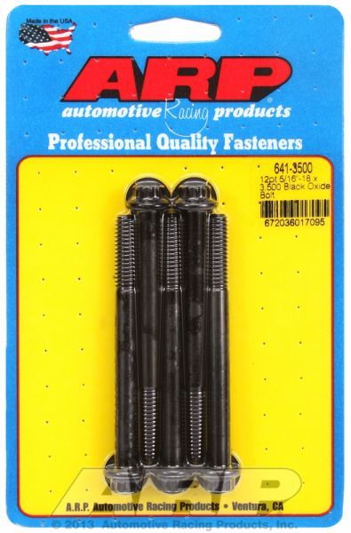 5-Pack Bolt Kit, 12-Point Head Black Oxide AR641-3500