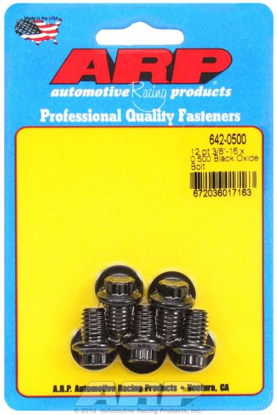 5-Pack Bolt Kit, 12-Point Head Black Oxide AR642-0500