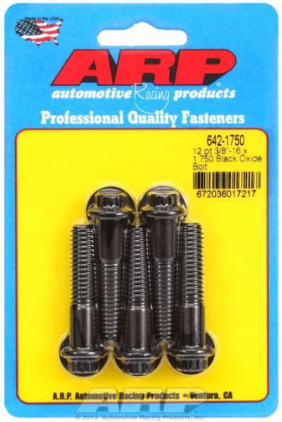 5-Pack Bolt Kit, 12-Point Head Black Oxide AR642-1750