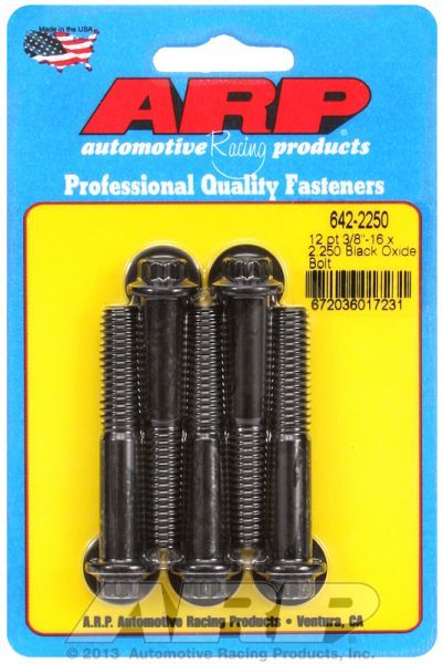 5-Pack Bolt Kit, 12-Point Head Black Oxide AR642-2250