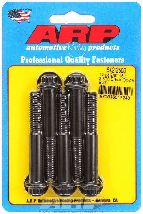 5-Pack Bolt Kit, 12-Point Head Black Oxide AR642-2500