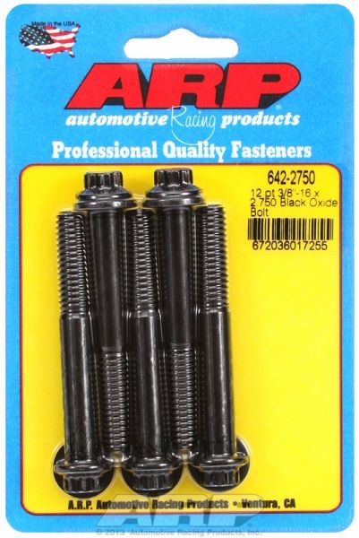 5-Pack Bolt Kit, 12-Point Head Black Oxide AR642-2750