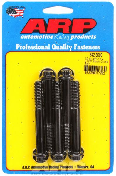 5-Pack Bolt Kit, 12-Point Head Black Oxide AR642-3000