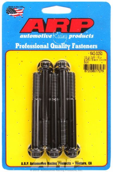 5-Pack Bolt Kit, 12-Point Head Black Oxide AR642-3250