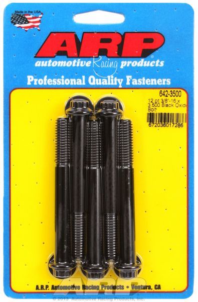 5-Pack Bolt Kit, 12-Point Head Black Oxide AR642-3500