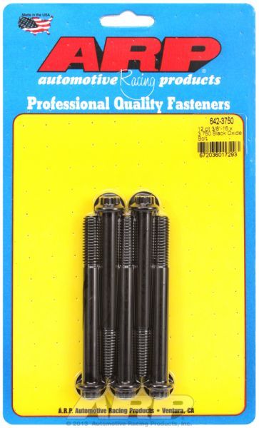 5-Pack Bolt Kit, 12-Point Head Black Oxide AR642-3750