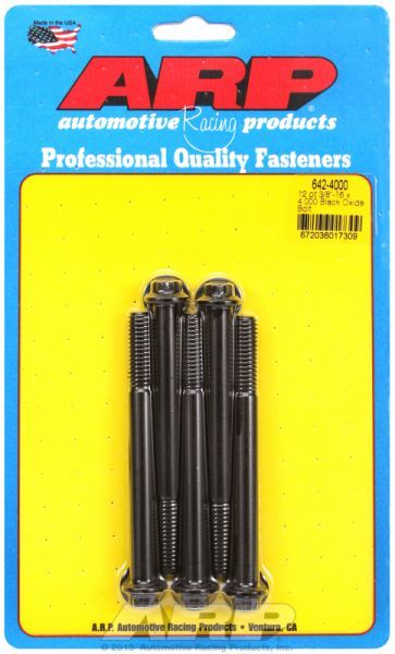 5-Pack Bolt Kit, 12-Point Head Black Oxide AR642-4000