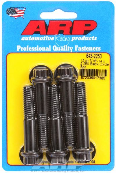 5-Pack Bolt Kit, 12-Point Head Black Oxide AR643-2250