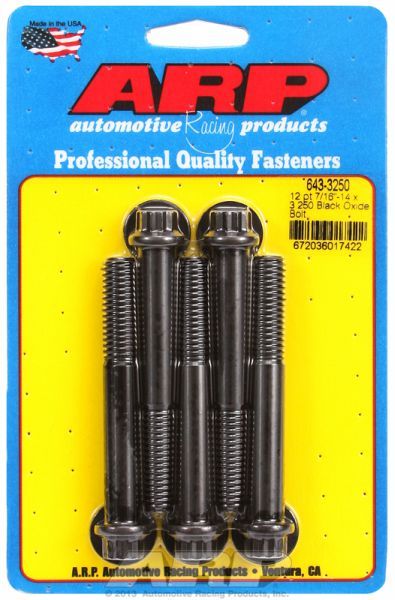 5-Pack Bolt Kit, 12-Point Head Black Oxide AR643-3250