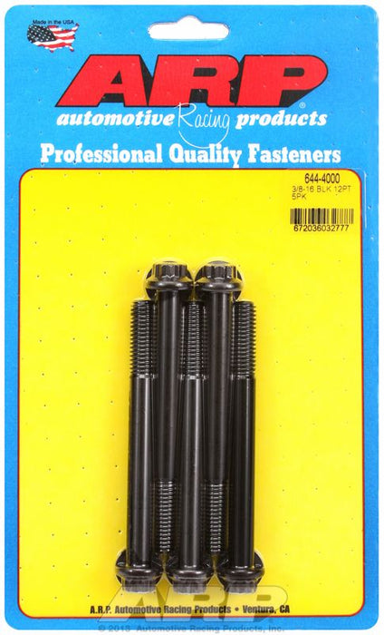 5-Pack Bolt Kit, 12-Point Head Black Oxide AR644-4000