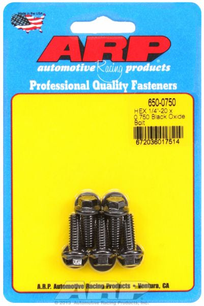 5-Pack Bolt Kit, Hex Head Black Oxide AR650-0750