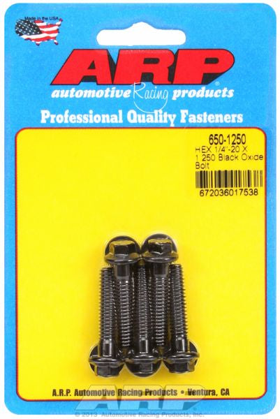 5-Pack Bolt Kit, Hex Head Black Oxide AR650-1250