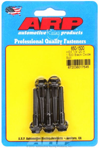 5-Pack Bolt Kit, Hex Head Black Oxide AR650-1500