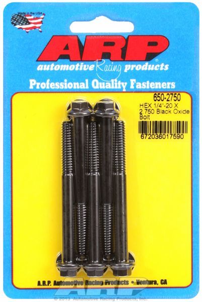 5-Pack Bolt Kit, Hex Head Black Oxide AR650-2750