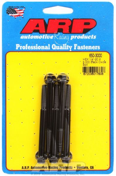 5-Pack Bolt Kit, Hex Head Black Oxide AR650-3000