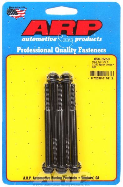 5-Pack Bolt Kit, Hex Head Black Oxide AR650-3250