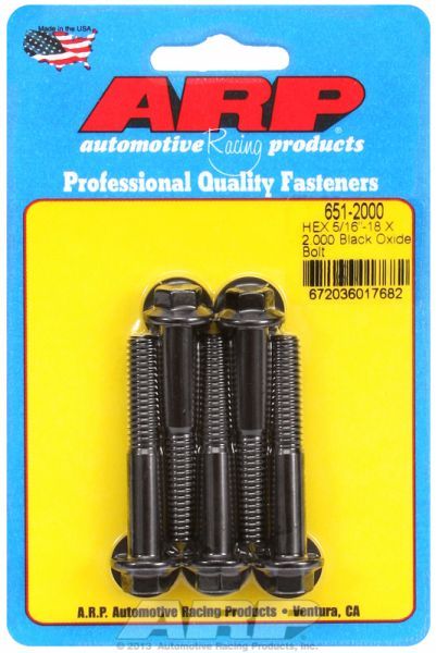 5-Pack Bolt Kit, Hex Head Black Oxide AR651-2000