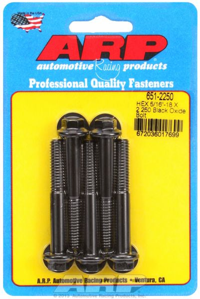 5-Pack Bolt Kit, Hex Head Black Oxide AR651-2250