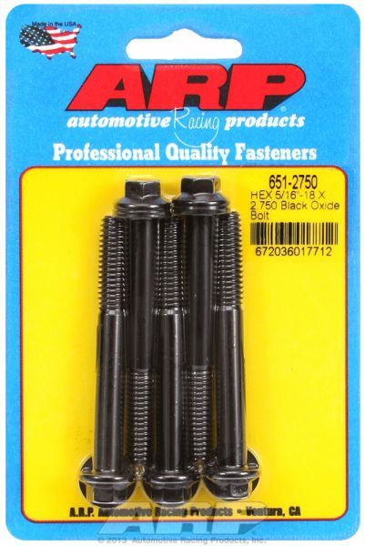 5-Pack Bolt Kit, Hex Head Black Oxide AR651-2750